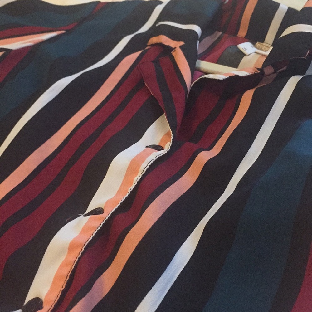 Cropped button down shirt